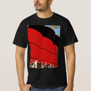 Vintage Kreuzfahrtpassagiere Abschied nehmen T-Shirt