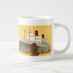 Vintage-Kreuzfahrtschiff in den Orient mit Dschunk Jumbo-Tasse