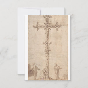 Vintage-Kreuzigung Christi Heilige Karte