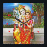 VINTAGE Krishna India Canada Quadratische Wanduhr<br><div class="desc">birthday, anniversary, engagement, christmas, mom, dad, son, wife, girlfriend, graduation,  
 , wedding, holidays, celebrations, brother, sister, boyfriend, </div>