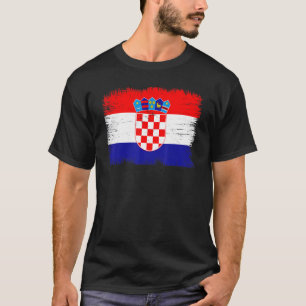 Vintage-Kroatienflagge kroatischer Unabhängigkeits T-Shirt