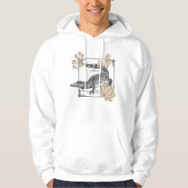 Vintage Krokodil & Herbstlaub Hoodie