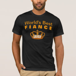 Vintage Krone A12 das beste VERLOBTE der Welt Gold T-Shirt