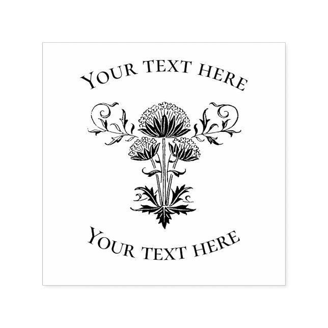 Vintage Kronenleder mit Text Permastempel (Design)
