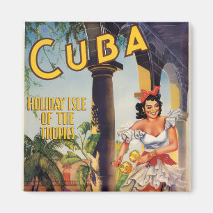 Vintage kubanische Tourismuskommission Tropics Tra Magnet