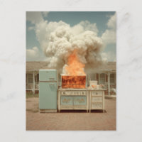 Vintage-Küche Blaze Outdoor-Szene