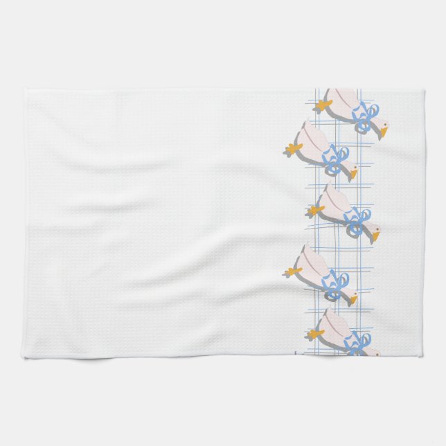 Vintage Küche Gänse Nostalgie Küche Stil Geschirrtuch (Horizontal)