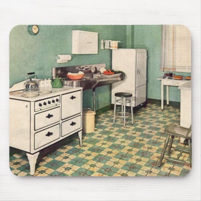 Vintage Küche Mousepad (Vorne)
