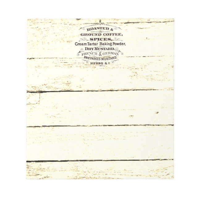 Vintage Küche Notizblock (Vorderseite)