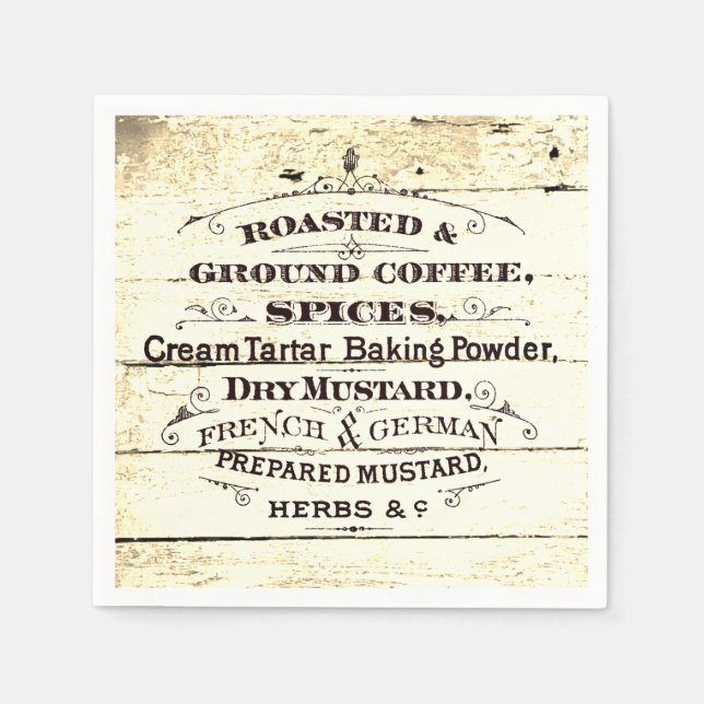 Vintage Küche Serviette (Vorderseite)
