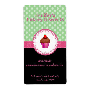 Vintage Kuchen und Kekse Polka Punkte rosa