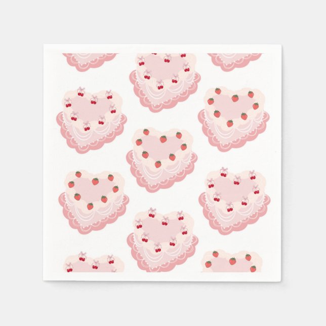 Vintage Kuchenserviette Serviette (Vorderseite)