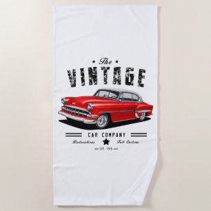 Vintage Kugelluftfahrzeuge Strandtuch