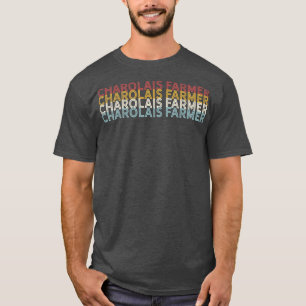 Vintage Kuh Charolais Bauer T-Shirt