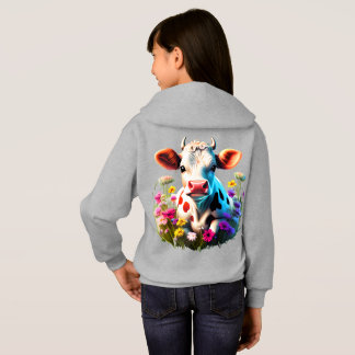 Vintage Kuh inspiriert Hoodie