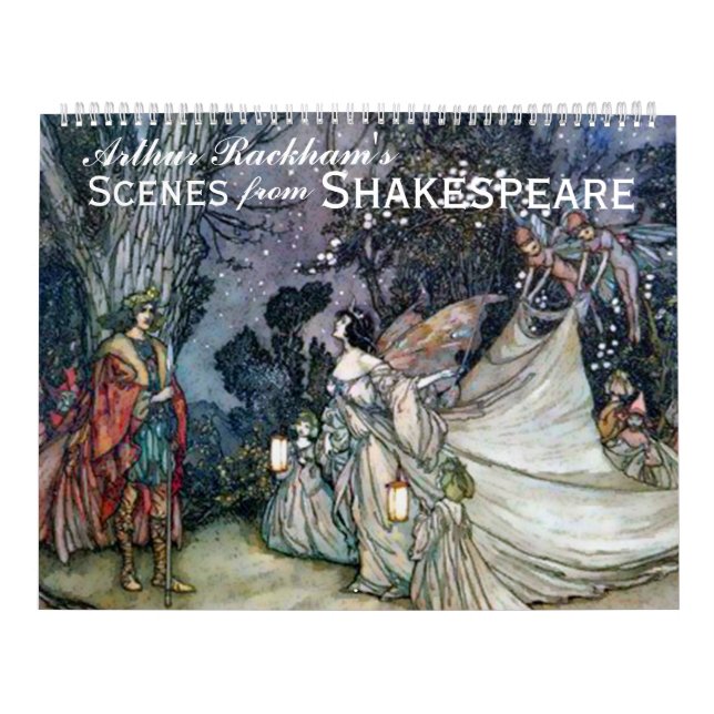 Vintage Kunst Arthurrackhams Shakespeare Kalender (Titelbild)