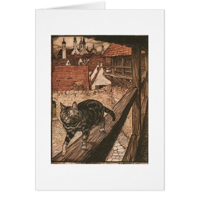 Vintage Kunst - das Abenteuer der Katze, (Vorne)