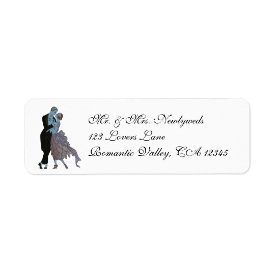 Vintage Kunst-Deko-Jungvermählten, Liebe-Wedding