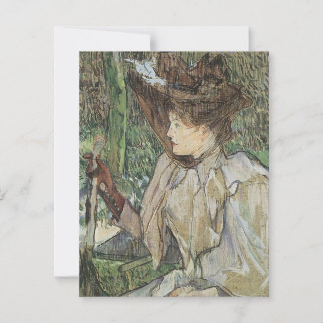 Vintage Kunst, Frauen mit Handschuhen von Toulouse (Vorderseite)