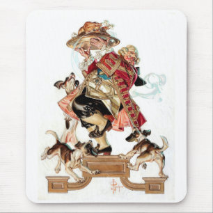 Vintage-Kunst-Geschenk zum Erntedankfest Mousepad