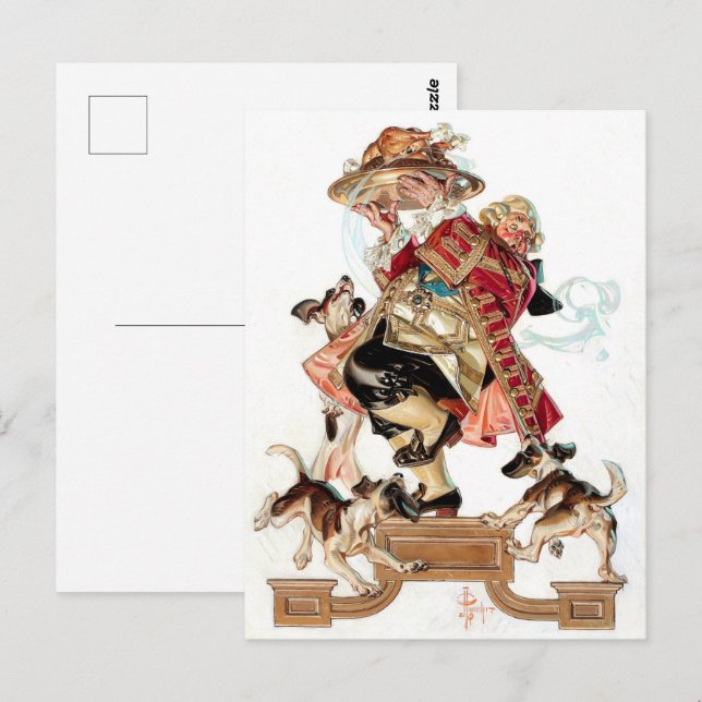 Vintage Kunst Humor Erntedank Postkarten (Vorne/Hinten)