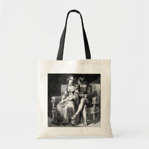 Vintage-Kunst-Leinen-Tasche Tragetasche