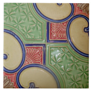Vintage Kunst Nouveau Fliese