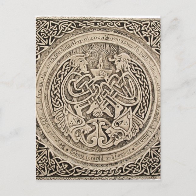 VINTAGE KUNST POSTKARTE (Vorderseite)