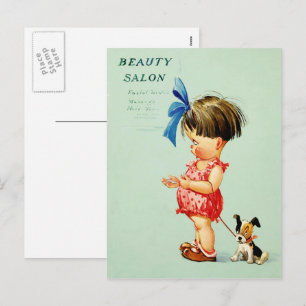 Vintage-Kunst Valentinstag Feiertagspostkarte