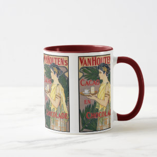 Vintage-Kunst: Van Houten's Holland Cocoa Chocolat Tasse