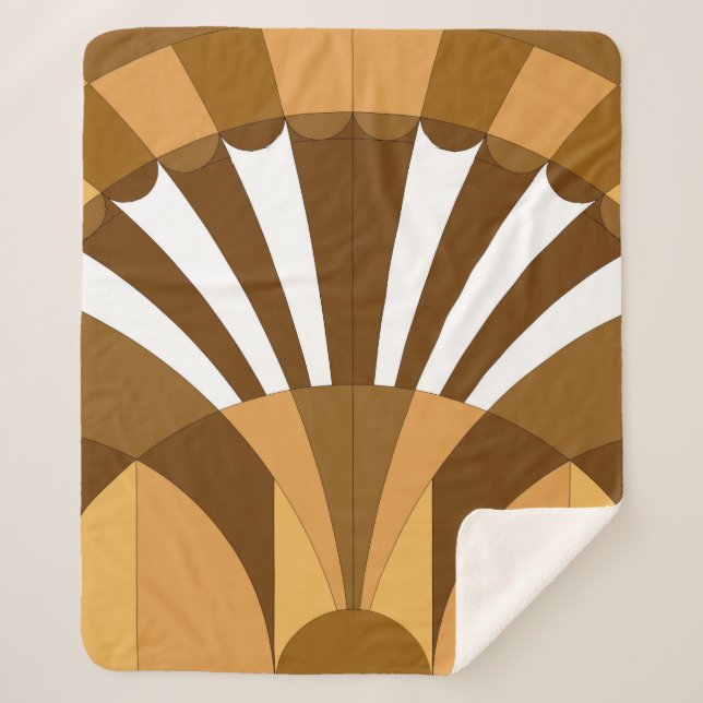 Vintage Kunstdekoration Sherpadecke (Vorderseite)