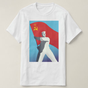 Vintage Kunstdrucke der sowjetischen Gewerkschaft T-Shirt