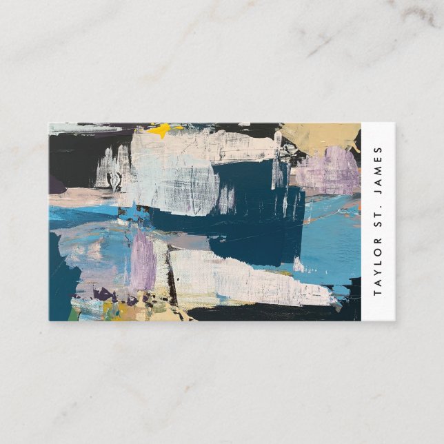 Vintage Kunsthandwerkskarte Visitenkarte (Vorderseite)