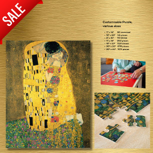 Vintage-Kunstpuzzle GUSTAV KLIMT DER KUSS