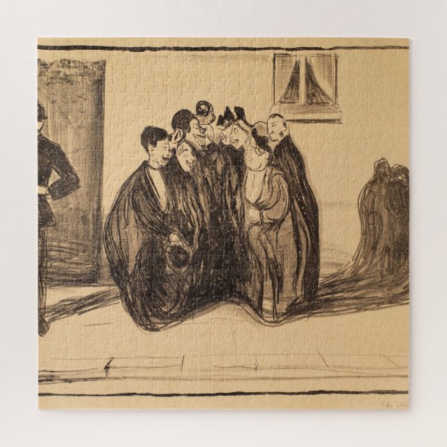 Vintage-Kunstskizze-Puzzle (Vertikal)