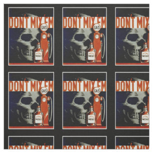 Vintage Kunststoffe "Misch sie nicht" Stoff