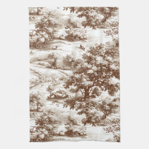 Vintage-Kürbis-Ernte-Land-Toile (10) Geschirrtuch
