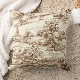 Vintage-Kürbis-Ernte-Land-Toile (9) Kissen