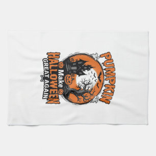 Vintage-Kürbis-Halloween-Großartig-Wieder-Shirt-De Geschirrtuch