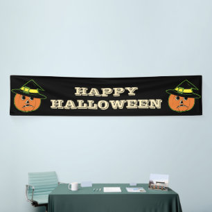 Vintage Kürbishexe Banner
