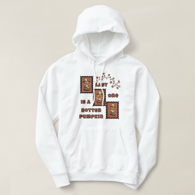 Vintage Kürbislaterne Hoodie (Design vorne)