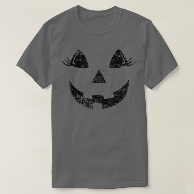 Vintage Kürbislaterne Jackolantern Kürbiseyelas T-Shirt (Design vorne)