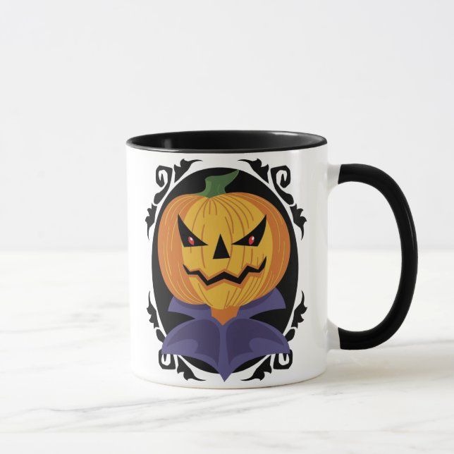 Vintage Kürbislaterne-Tasse Tasse (Rechts)
