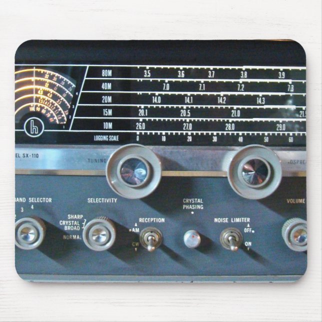 Vintage Kurz Wave Radio Mouse Pad Mousepad (Vorne)