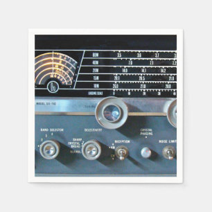 Vintage kurze Wellen-Radiogerät Serviette