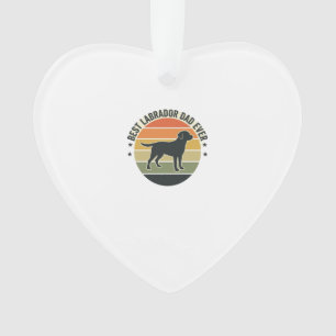 Vintage Labrador Dad Sonnenuntergang Hund Vektor S Ornament
