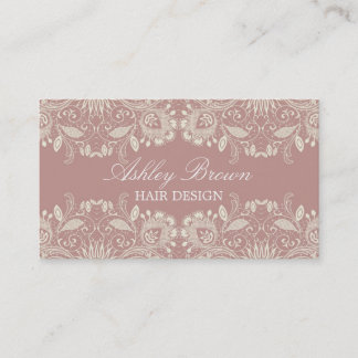 Vintage Lace Business Card Visitenkarte