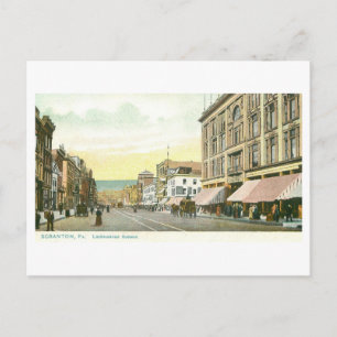 Vintage Lackawanna Avenue, Scranton, Penn. Postkarte