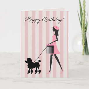 Vintage Lady Alles Gute zum Geburtstag Karte