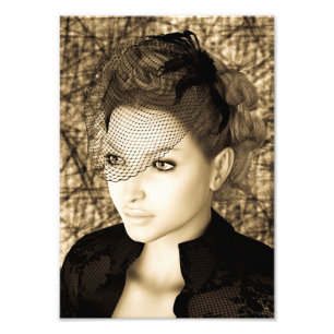 Vintage Lady Fotodruck